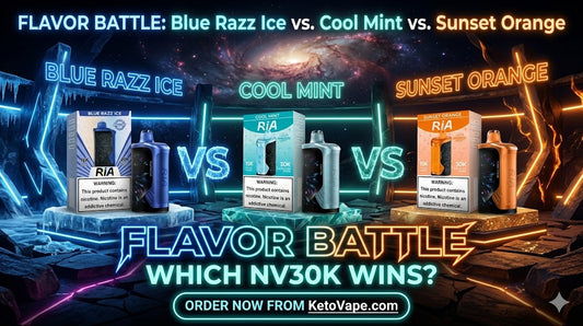 From Frosty to Fruit Blue Razz Ice vs. Cool Mint vs. Sunset Orange
