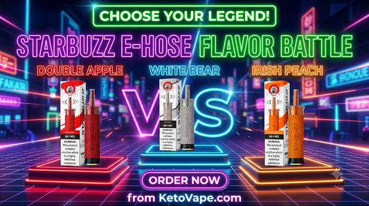 Starbuzz E-Hose 50K Disposable Vape Review White Bear vs Double Apple vs Irish Peach