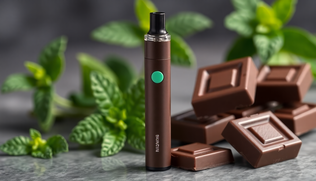 Indulge in the Delightful Chocolate Mint Flavor of the HQD Cuvie Plus Disposable Vape Pen