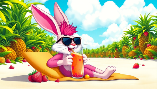 Discover the Delightful Pineapple Strawmango PUFF BUNNY 8000 Puffs Disposable Vape