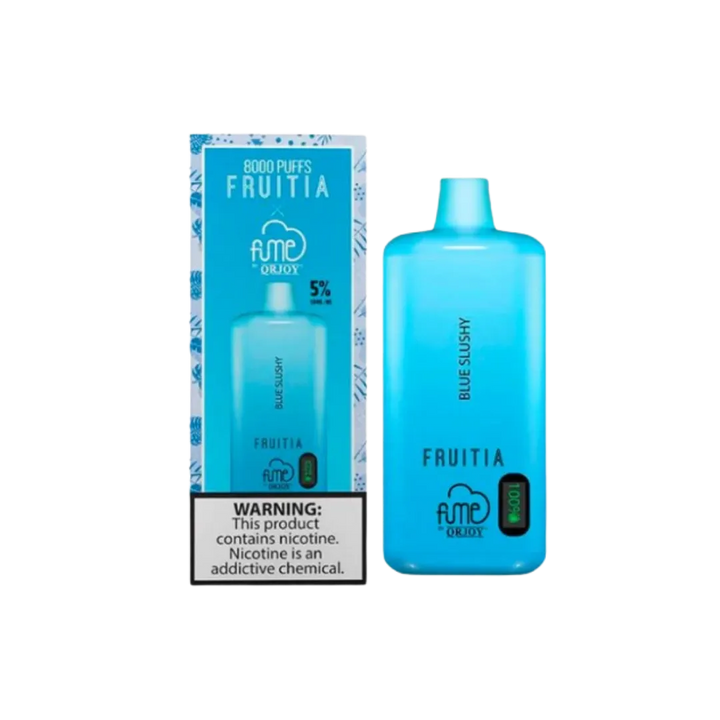 FRUITIA x Fume 8,000 Puffs Blue Slushy Disposable Vape