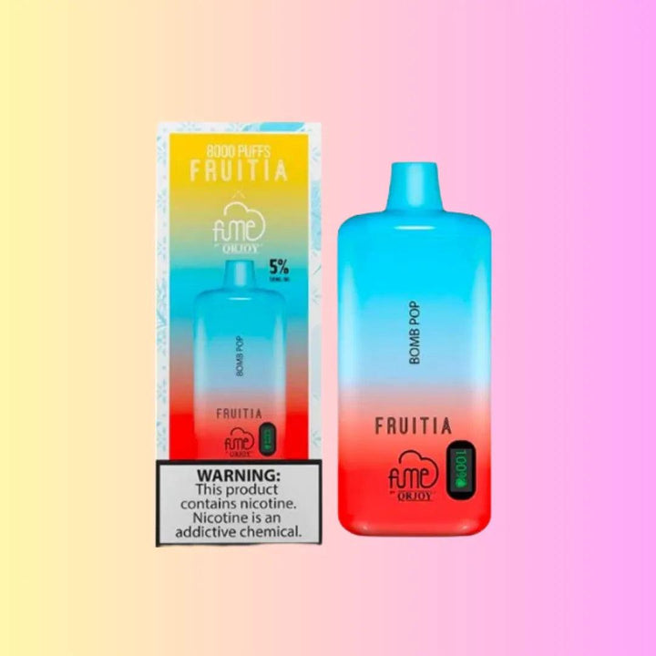 FRUITIA x Fume 8,000 Puffs Bomb Pop Disposable 