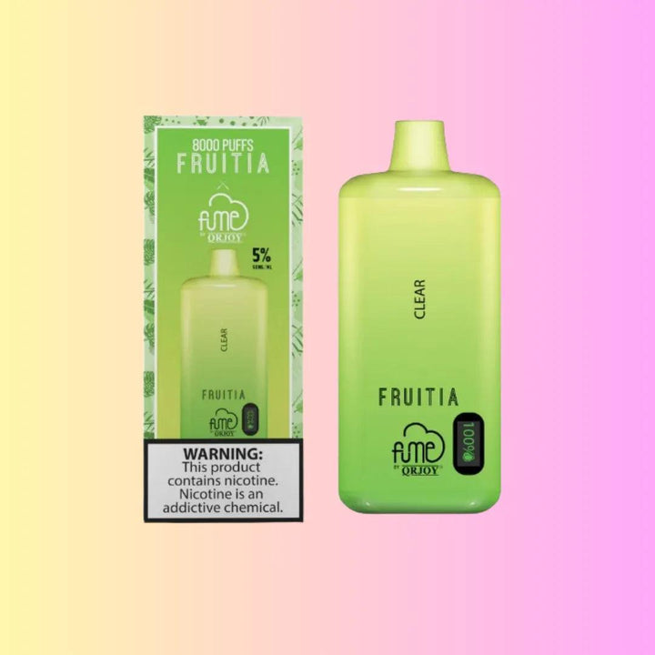 FRUITIA x Fume 8,000 Puffs Clear Disposable 