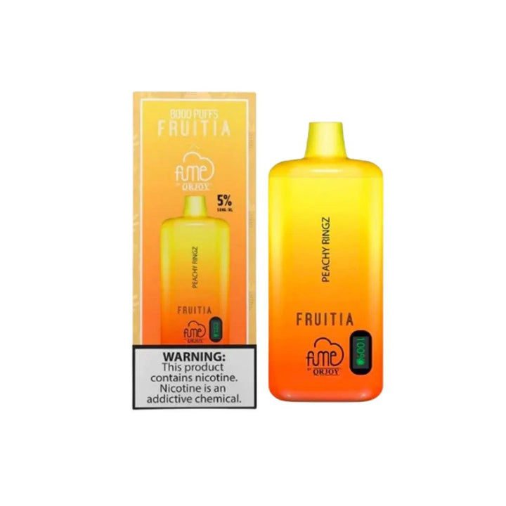 FRUITIA x Fume 8,000 Puffs Peachy Ringz 