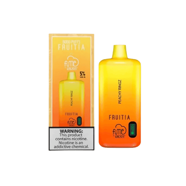 FRUITIA x Fume 8,000 Puffs Peachy Ringz Disposable Vape
