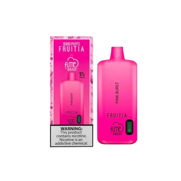 FRUITIA x Fume 8,000 Puffs Pink Burst 