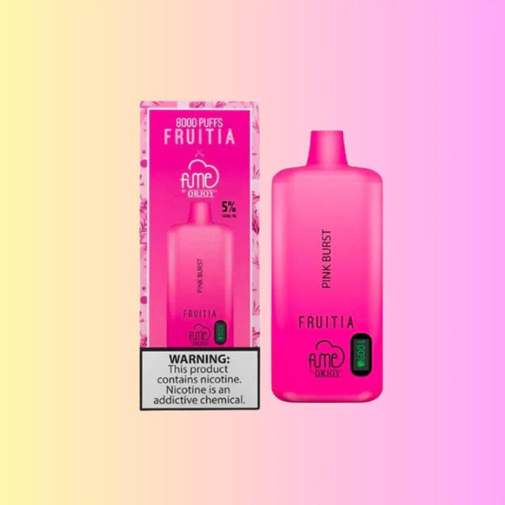 FRUITIA x Fume 8,000 Puffs Pink Burst Disposable