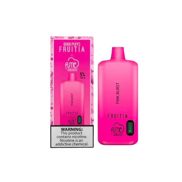 FRUITIA x Fume 8,000 Puffs Pink Burst Disposable Vape