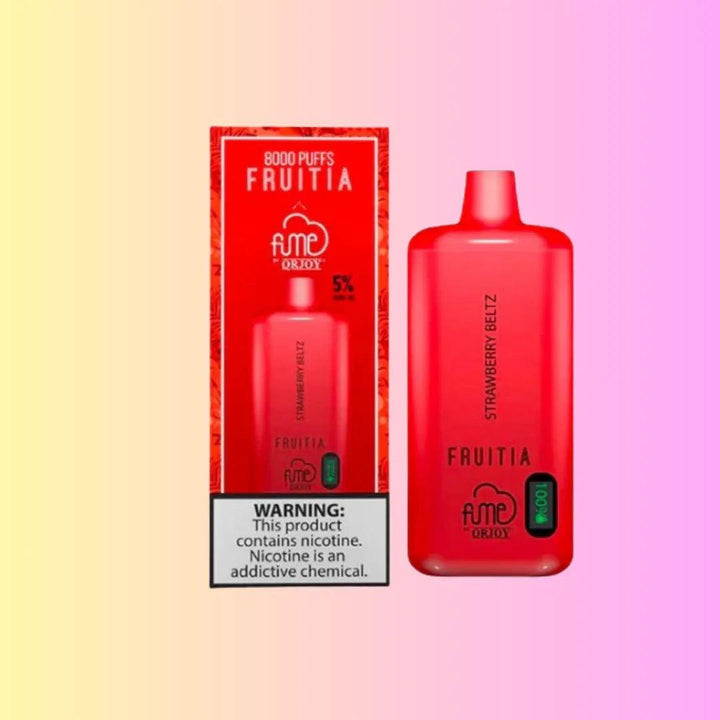 FRUITIA x Fume 8,000 Puffs Strawberry Beltz Disposable 