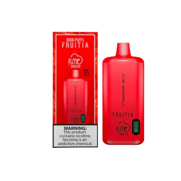 FRUITIA x Fume 8,000 Puffs Strawberry Beltz Disposable Vape