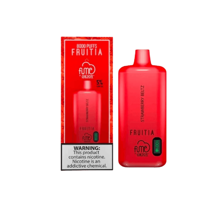 FRUITIA x Fume 8,000 Puffs Strawberry Beltz Disposable Vape