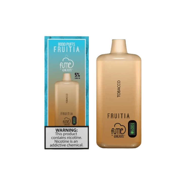 FRUITIA x Fume 8,000 Puffs Tobacco Disposable Vape