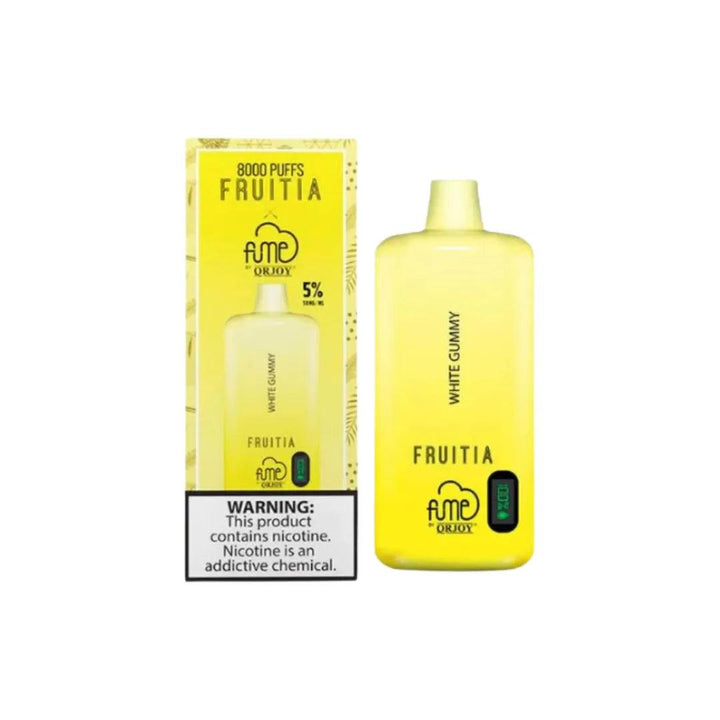 FRUITIA x Fume 8,000 Puffs White Gummy 