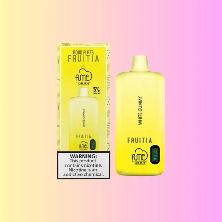 FRUITIA x Fume 8,000 Puffs White Gummy Disposable 