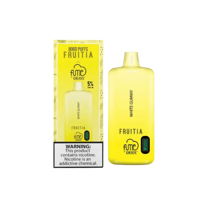 FRUITIA x Fume 8,000 Puffs White Gummy Disposable Vape