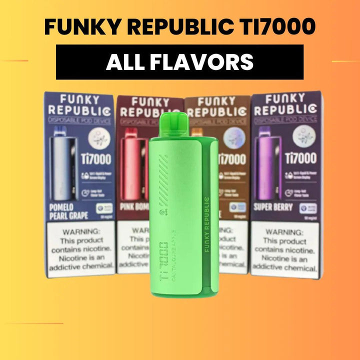 FUNKY REPUBLIC LAND TI7000 Puffs Disposable 