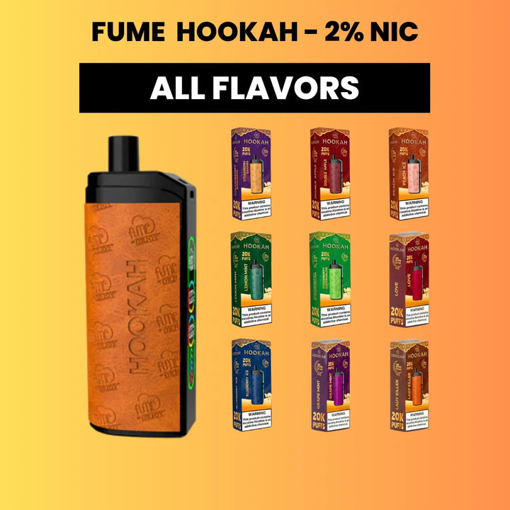 Fume Hookah 20K 2% Disposable Vape shisha style 