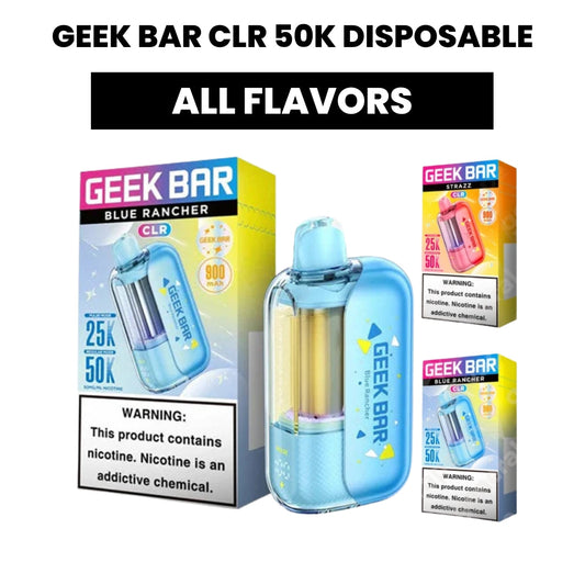 Geek Bar CLR 50K Disposable Vape | Dual Mesh | Pulse + Regular Modes