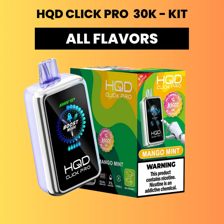 HQD Click Pro 30k Kit Disposable Vape 5% 