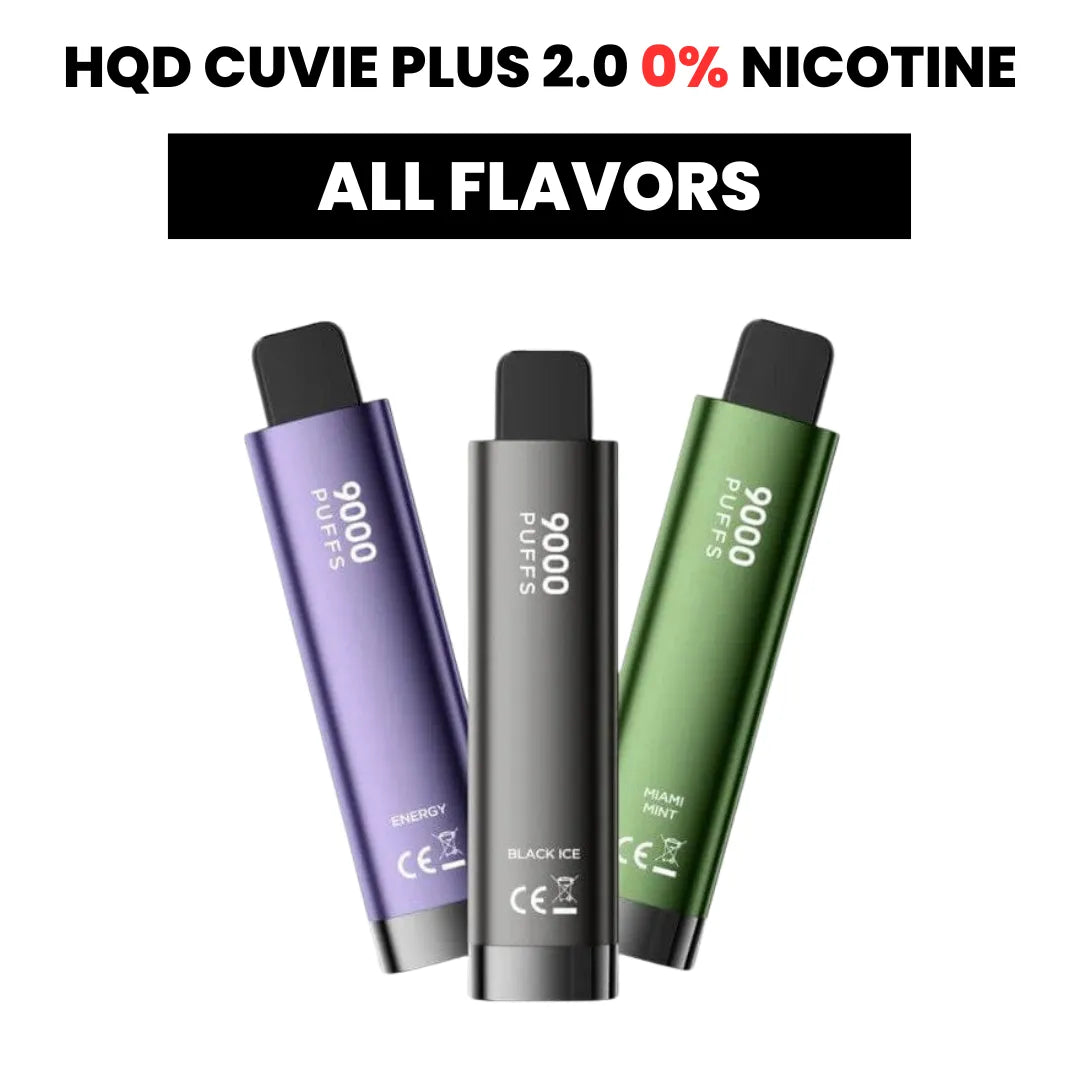 HQD CUVIE Plus 2.0 ZERO% Nic Vape