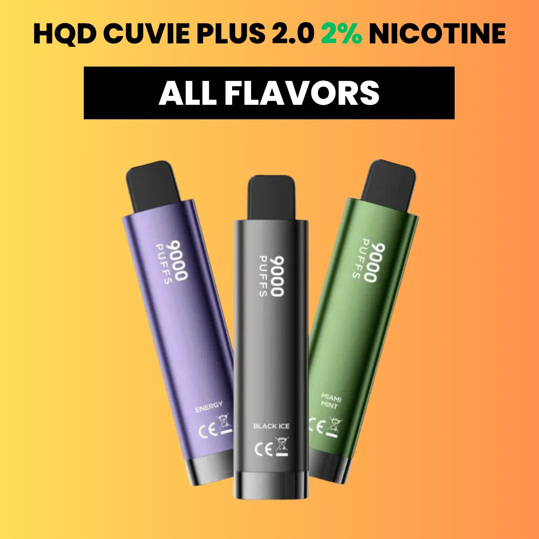 HQD CUVIE Plus 2.0 (2% Nicotine) disposable vape 