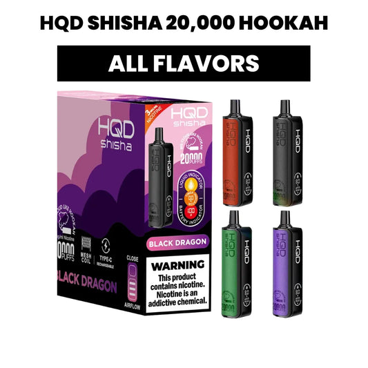 HQD Shisha 3% 20K Puff Disposable