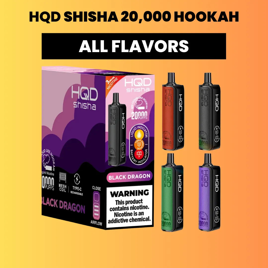 HQD Shisha 3% 20K Puff Disposable VAPE 