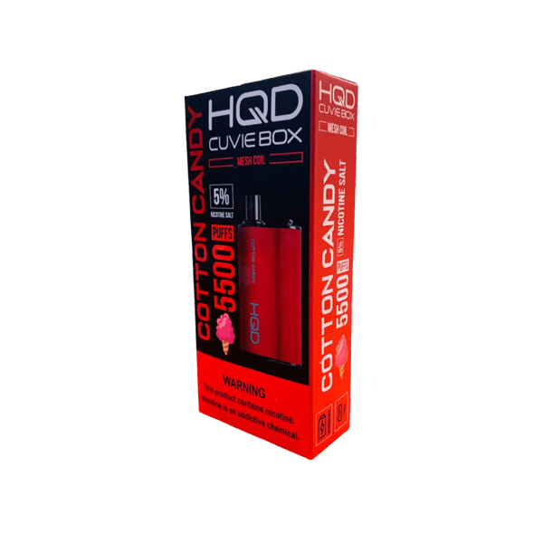 HQD Cuvie Box Cotton Candy 5,500 Puffs Disposable Vape