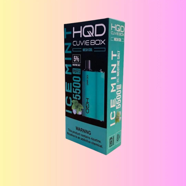 HQD Cuvie Box Ice Mint 5,500 Puffs Disposable 