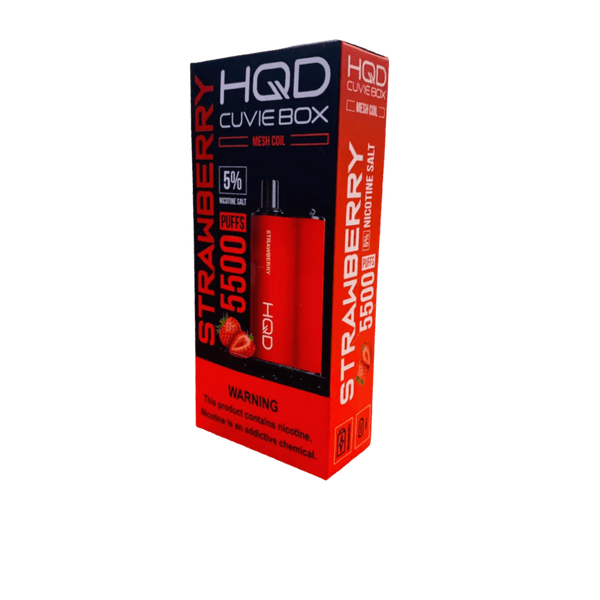 HQD Cuvie Box Strawberry 5,500 Puffs Disposable Vape