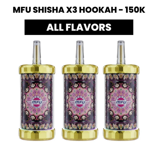 MFU SHISHA X3 Hookah 150K Disposable Vape – Ultra High Puff Shisha Experience