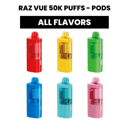 RAZ Vue 50K Pods | Replacement Pods 50K Puffs 5% Nic