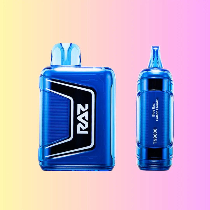 RAZ TN9000 - Blue Raz Cotton Cloudz disposable 