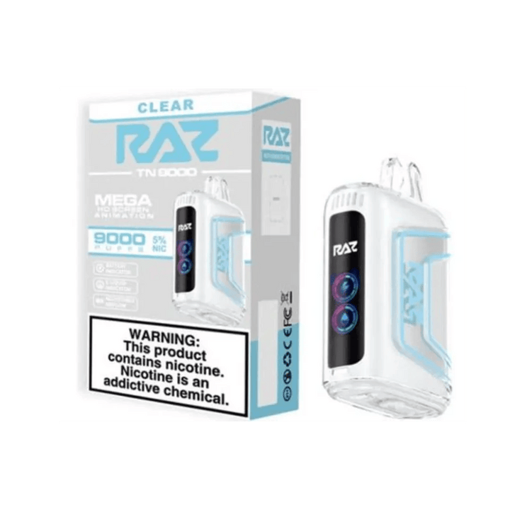 RAZ TN9000 - Clear disposable vape pen