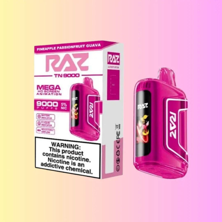 RAZ TN9000 - Pineapple PassionFruit Guava disposable vape