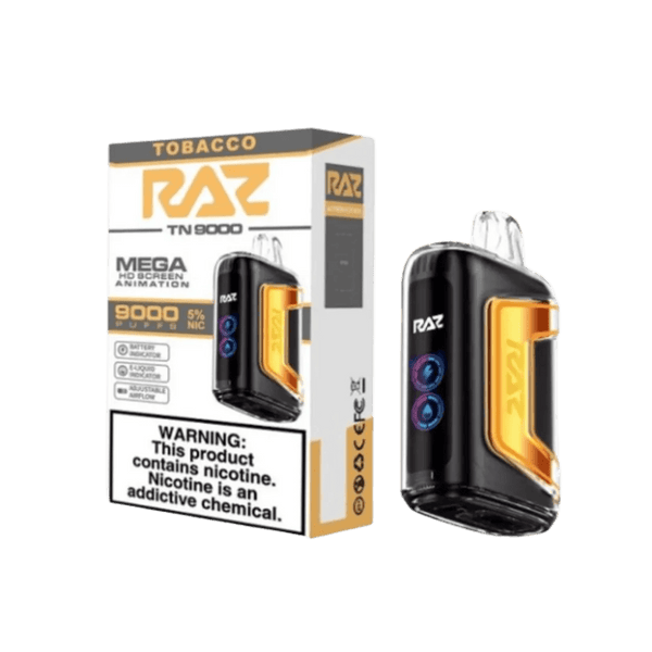 RAZ TN9000 - Tobacco disposable vape pen