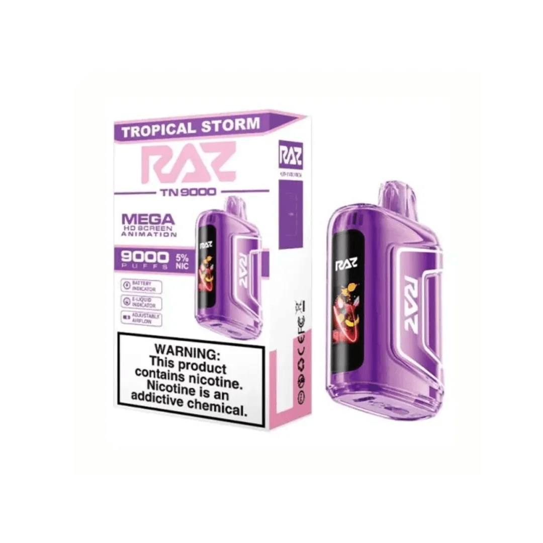 Raz Tn9000 Disposable - Tropical Storm - Element Vape Australia Tropical Storm Raz Tn 9000 Raz Tn9000 Disposable - Tropical Storm - Element Vape Australia Tropical Storm Raz Tn 9000