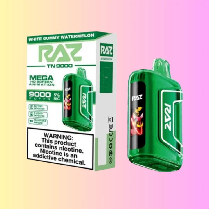 RAZ TN9000 - White Gummy Watermelon disposable vape