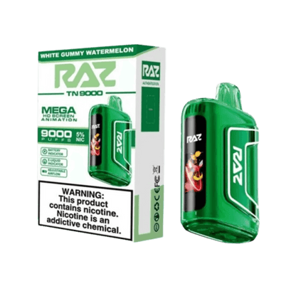 RAZ TN9000 - White Gummy Watermelon disposable vape pen